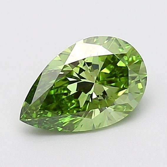 Pear Fancy Vivid Green Lab-grown Diamond 1.51ct VS1 loose diamond