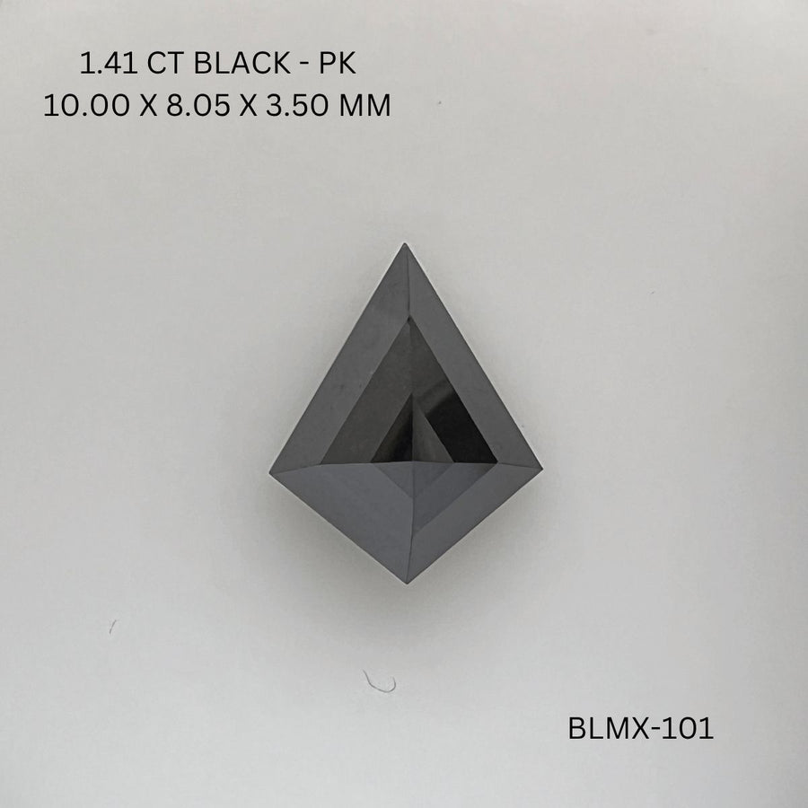 Kite Black Natural Diamond 1.41ct I1 loose diamond