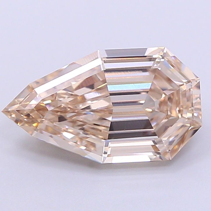 Pear Very Light Brown Lab-grown Diamond 2.11ct VVS1 loose diamond