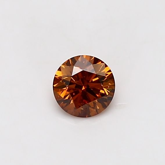 Round Fancy Deep Yellowish Orange Natural Diamond 0.27ct I2 loose diamond