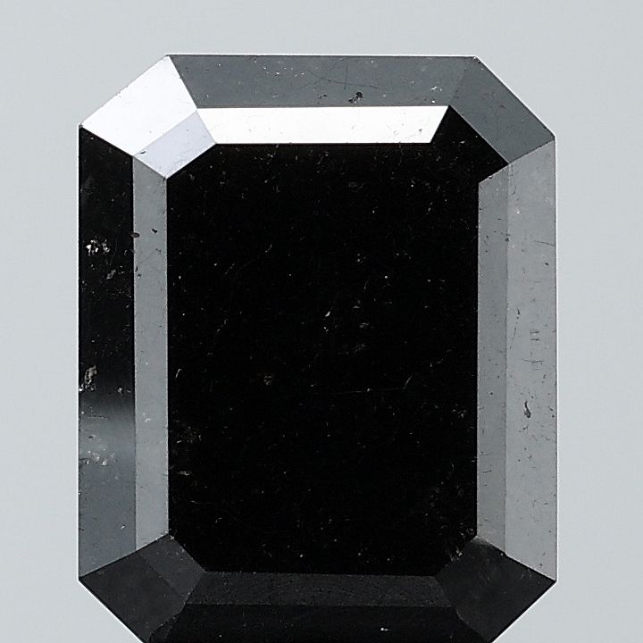 Emerald Black Natural Diamond 3.17ct VS1 loose diamond