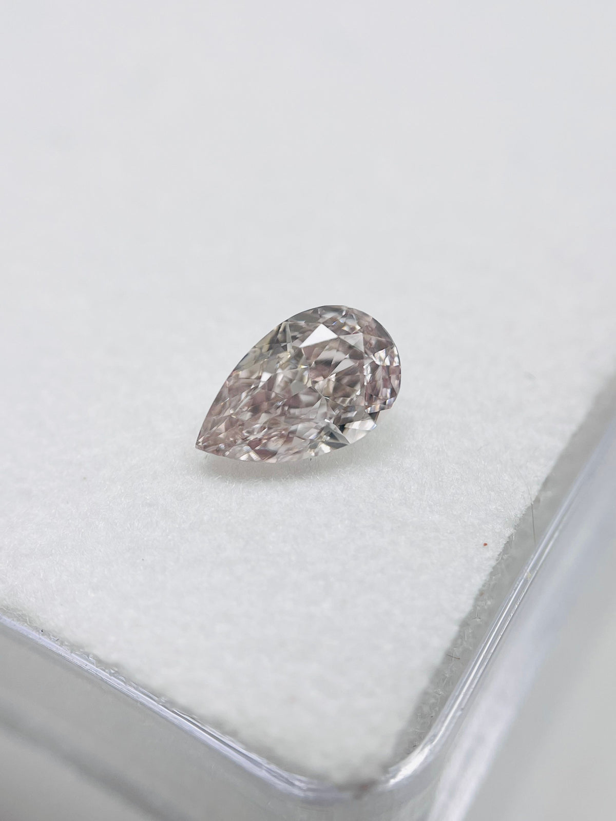 Pear Light Pinkish Brown Natural Diamond 0.4ct VS1 loose diamond