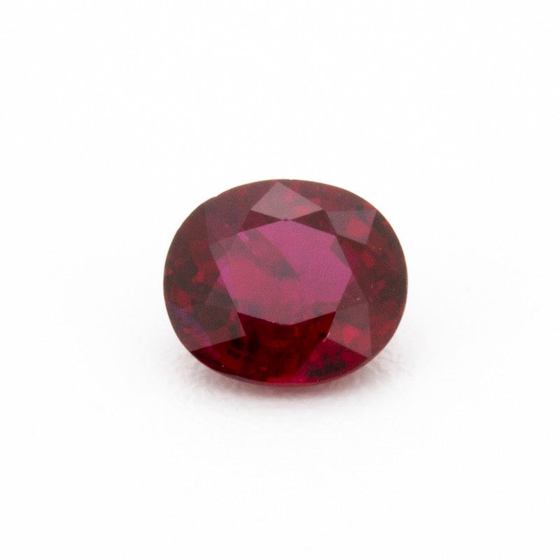Oval Red Ruby 0.7ct loose gemstone