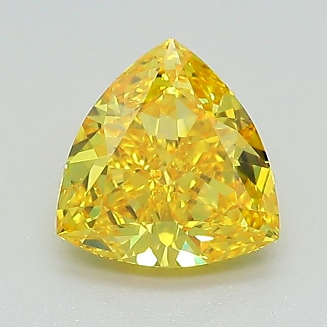 Triangular Fancy Intense Yellow Lab-grown Diamond 1.02ct VVS2 loose diamond