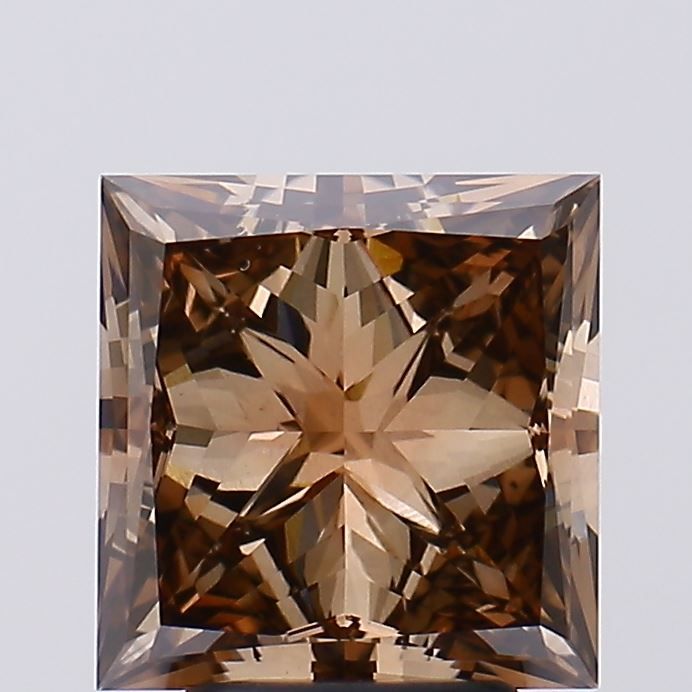 Princess Fancy Brown Lab-grown Diamond 4.03ct VS2 loose diamond
