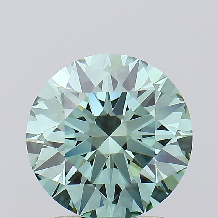 Round Fancy Vivid Green Lab-grown Diamond 1.9ct IF loose diamond