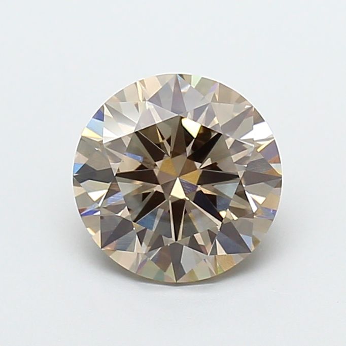 Round Fancy Light Brown Lab-grown Diamond 2.01ct VVS2 loose diamond