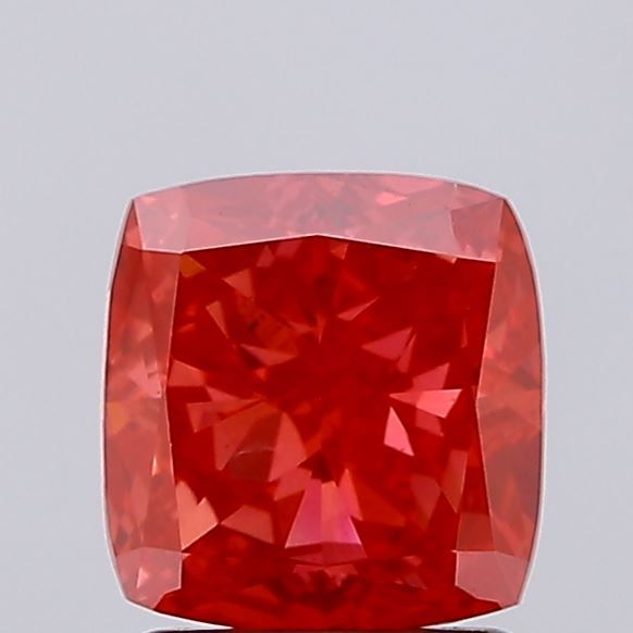 Cushion Fancy Vivid Red Lab-grown Diamond 1.89ct VS2 loose diamond