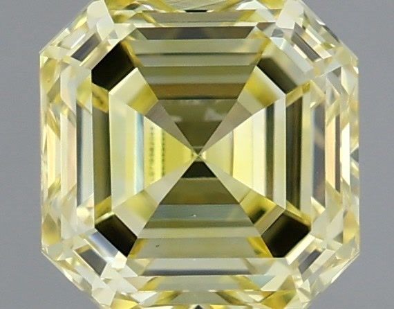 Asscher Fancy Intense Yellow Lab-grown Diamond 1.05ct VS1 loose diamond