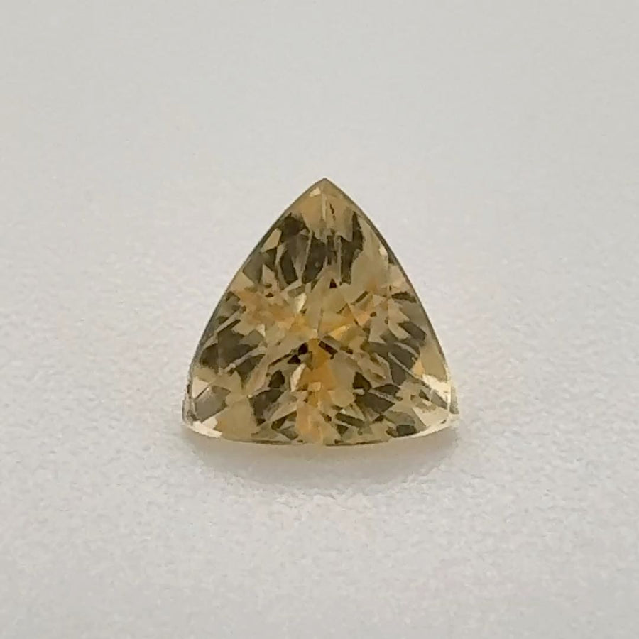 Trilliant Yellow Topaz 0.5ct loose gemstone