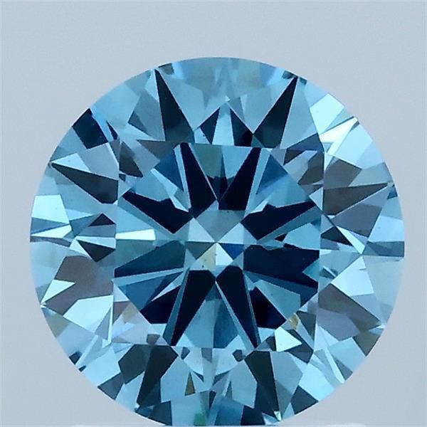 Round Fancy Vivid Blue Lab-grown Diamond 1.5ct VS1 loose diamond