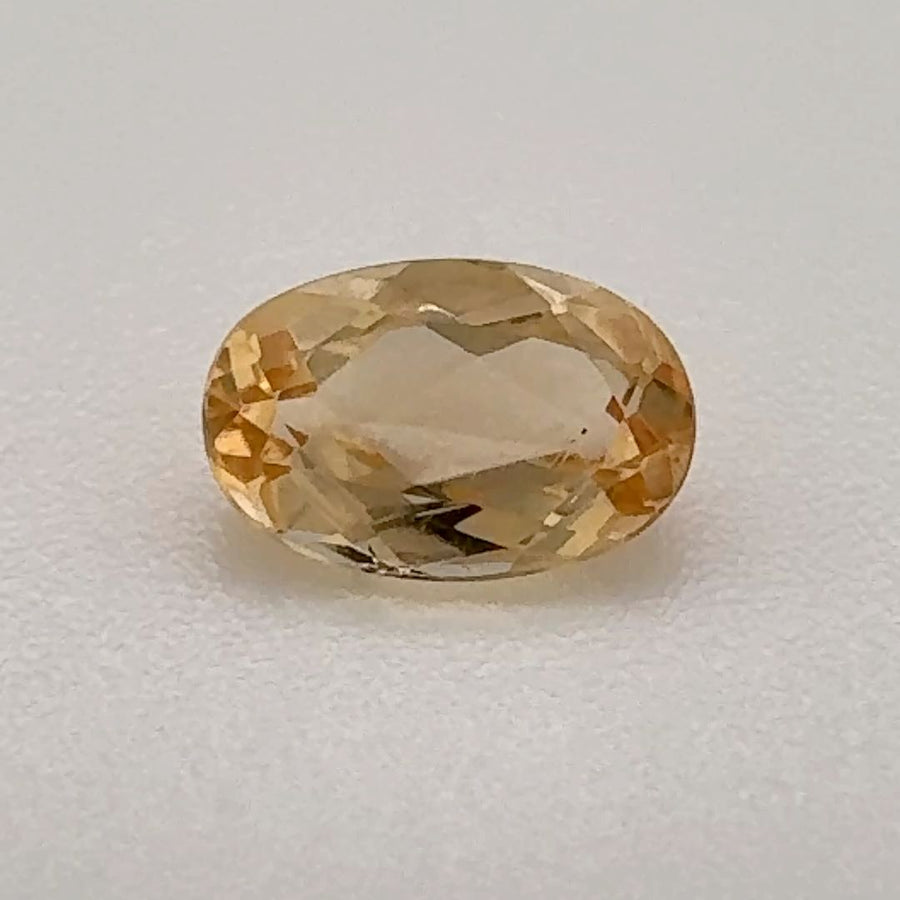 Oval Yellow Topaz 0.615ct loose gemstone