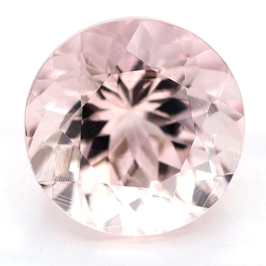 Round Pink Morganite 2.05ct loose gemstone