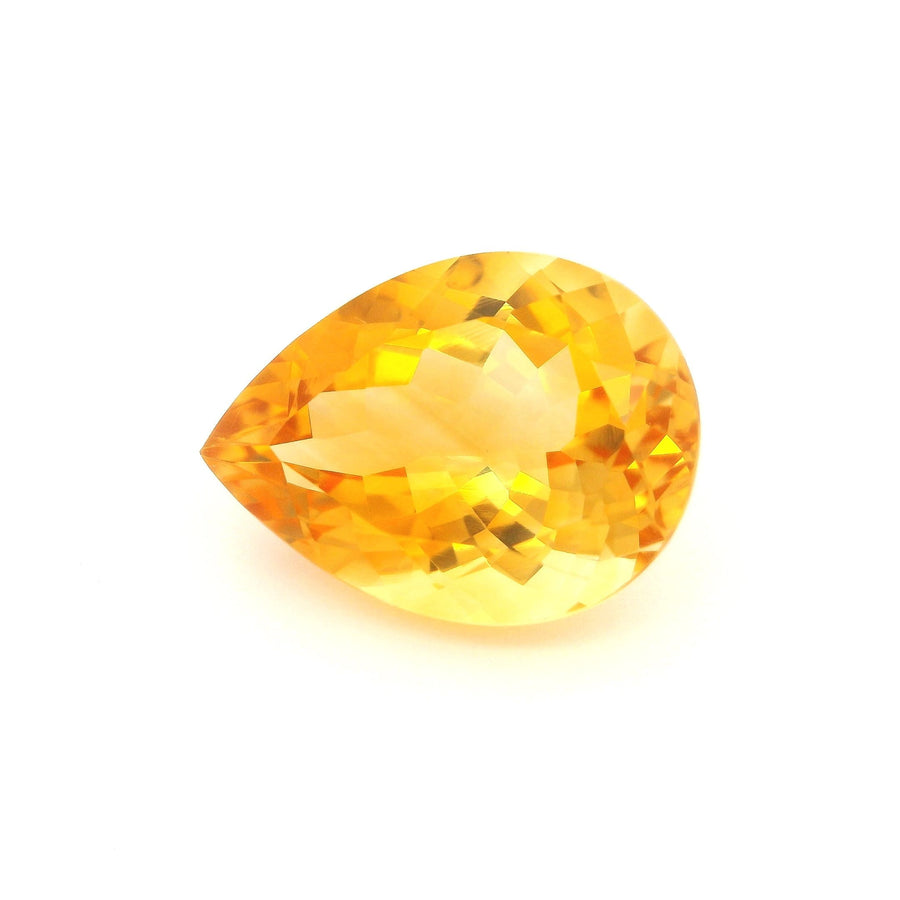 Pear Yellow Citrine 8.73ct loose gemstone