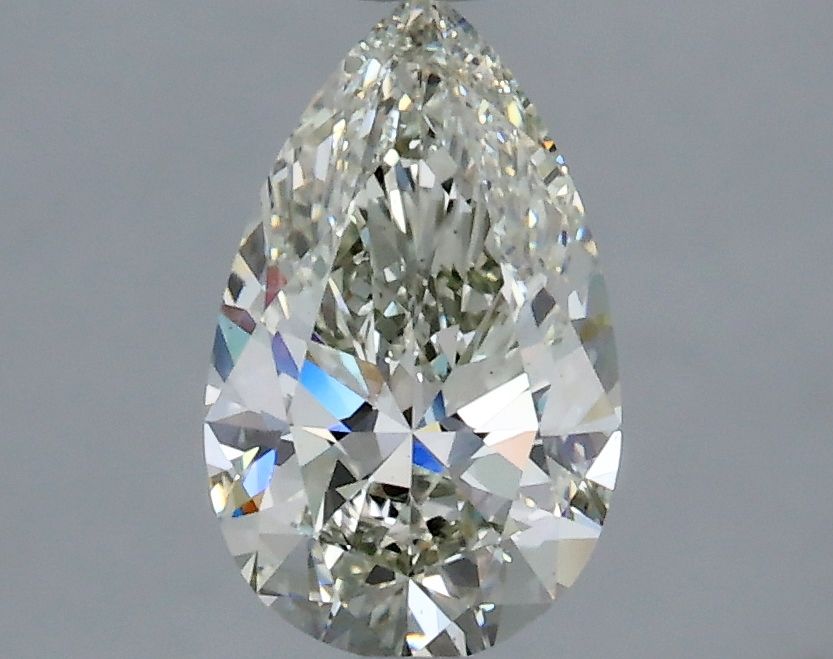 Pear Fancy Light Green Yellow Natural Diamond 1.5ct SI1 loose diamond