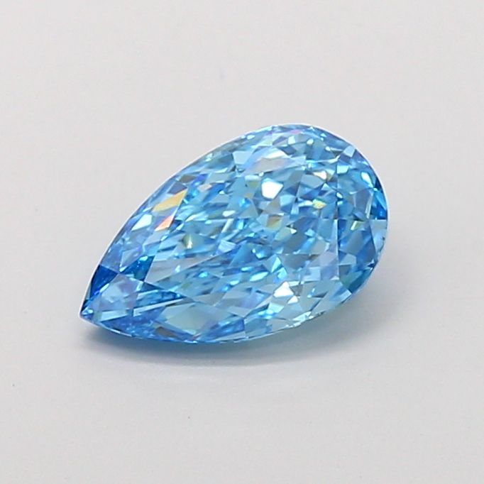 Pear Fancy Vivid Blue Lab-grown Diamond 1.51ct VVS2 loose diamond