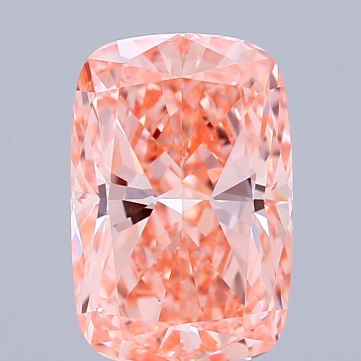 Cushion Fancy Vivid Pink Lab-grown Diamond 1.5ct VS1 loose diamond