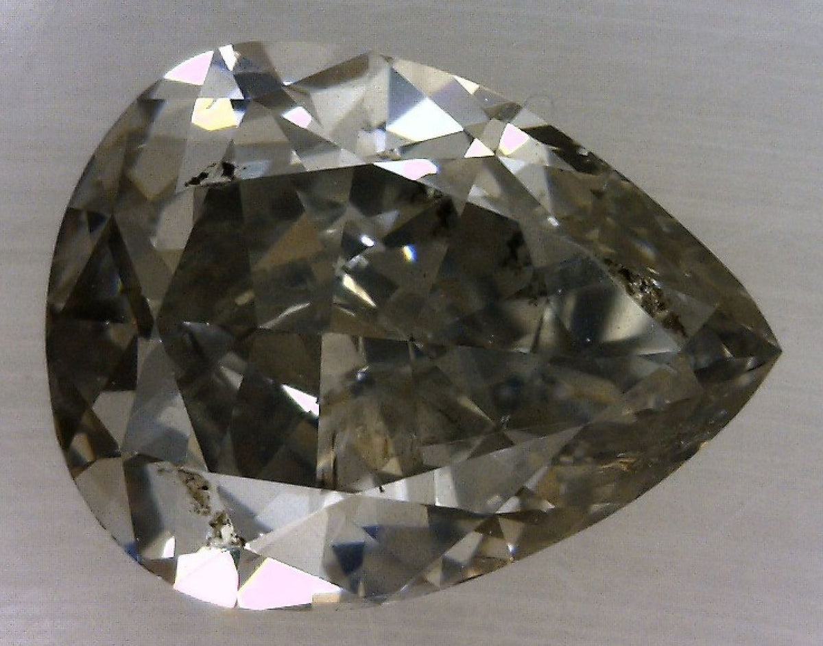 Pear Fancy Gray Natural Diamond 0.62ct I1 loose diamond
