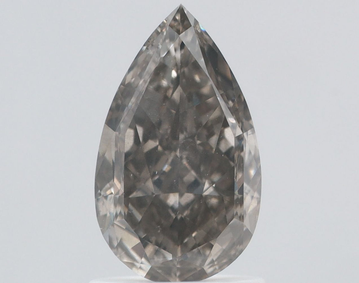 Pear Fancy Gray Natural Diamond 1.5ct I1 loose diamond