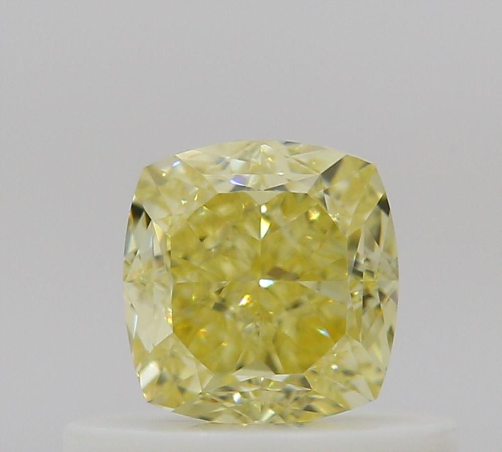 Cushion Fancy Yellow Natural Diamond 0.5ct VVS1 loose diamond