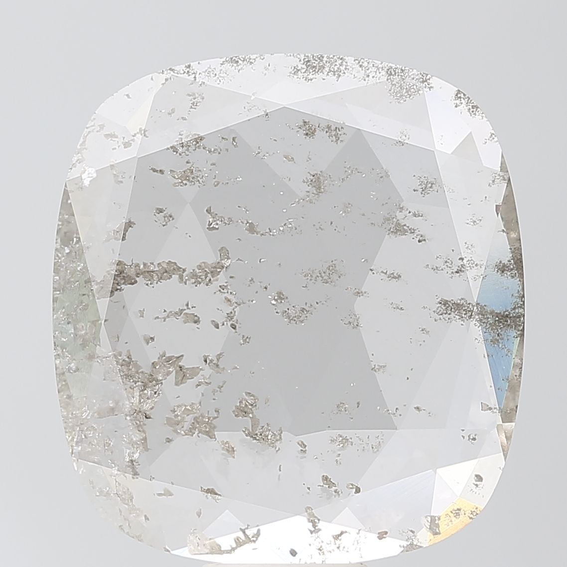 Cushion Salt And Pepper Lab-grown Diamond 7.29ct I2 loose diamond