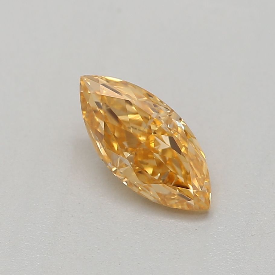 Marquise Fancy Intense Yellow Orange Natural Diamond 0.29ct I1 loose diamond