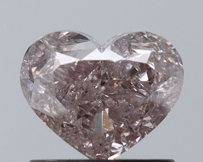 Heart Fancy Brownish Pink Natural Diamond 1.03ct I2 loose diamond