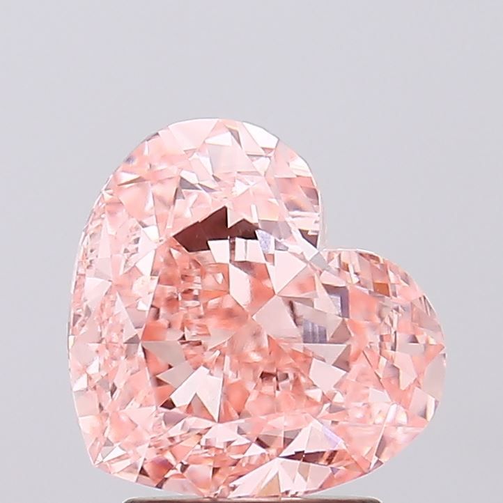 Heart Fancy Vivid Pink Lab-grown Diamond 3.26ct VS1 loose diamond