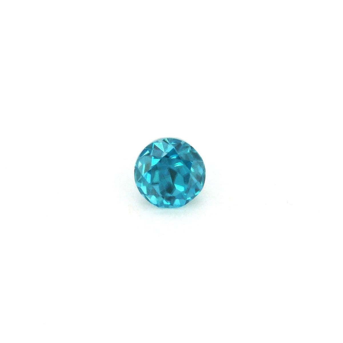 Round Blue Zircon 1.43ct loose gemstone
