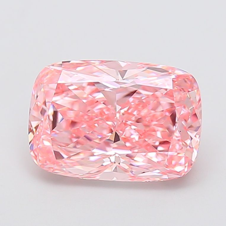 Cushion Fancy Vivid Pink Lab-grown Diamond 4.56ct VVS2 loose diamond