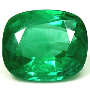 Cushion Green Emerald 2.25ct loose gemstone