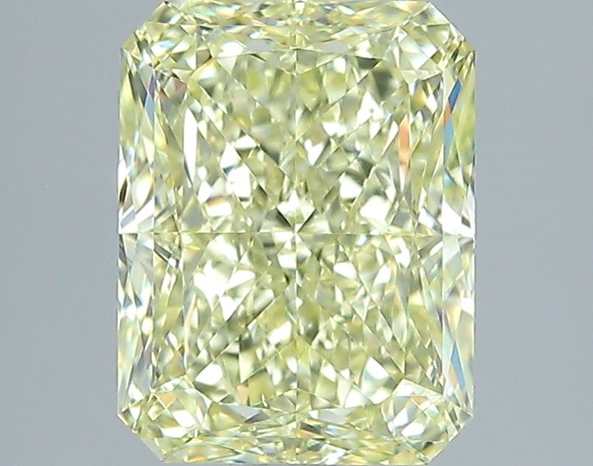 Radiant Fancy Light Yellow Natural Diamond 1.61ct VS1 loose diamond