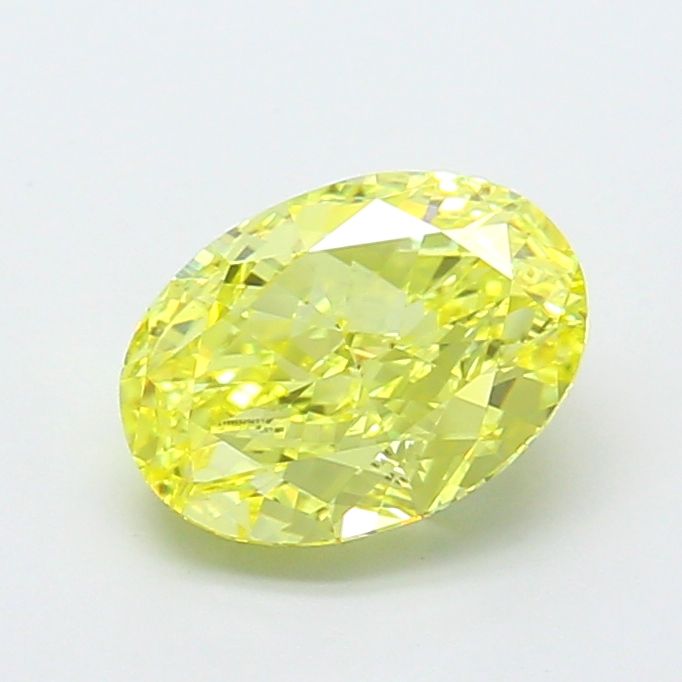 Oval Fancy Yellow Lab-grown Diamond 1.94ct VVS1 loose diamond