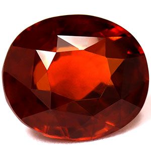 Oval Orange Garnet 9ct loose gemstone