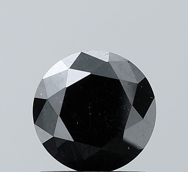 Round Fancy Black Natural Diamond 1.41ct VVS2 loose diamond