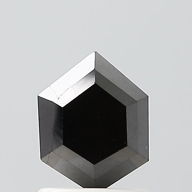 Hexagonal Black Natural Diamond 1ct VVS2 loose diamond