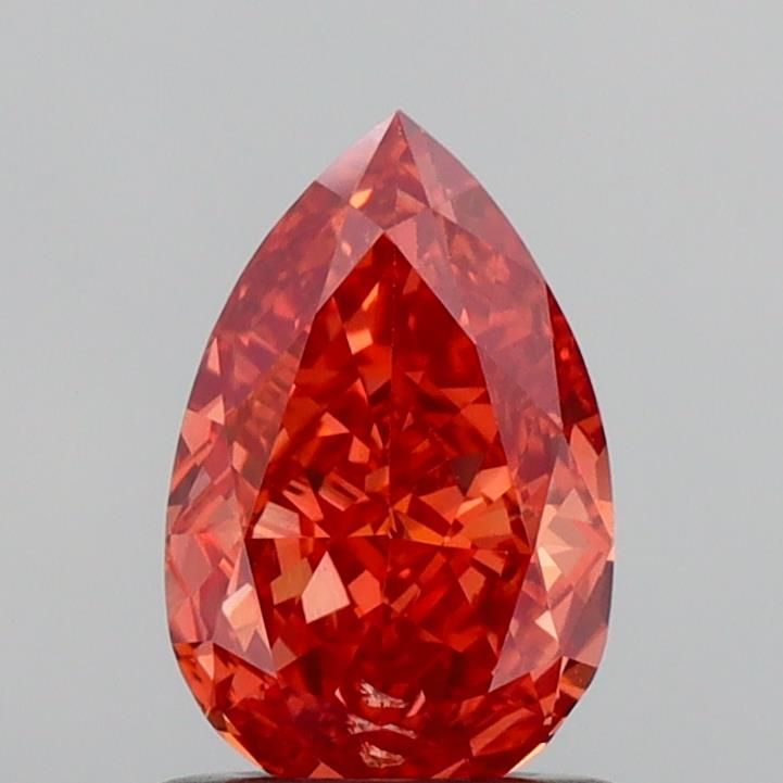 Pear Fancy Vivid Orange Lab-grown Diamond 1.02ct VS2 loose diamond