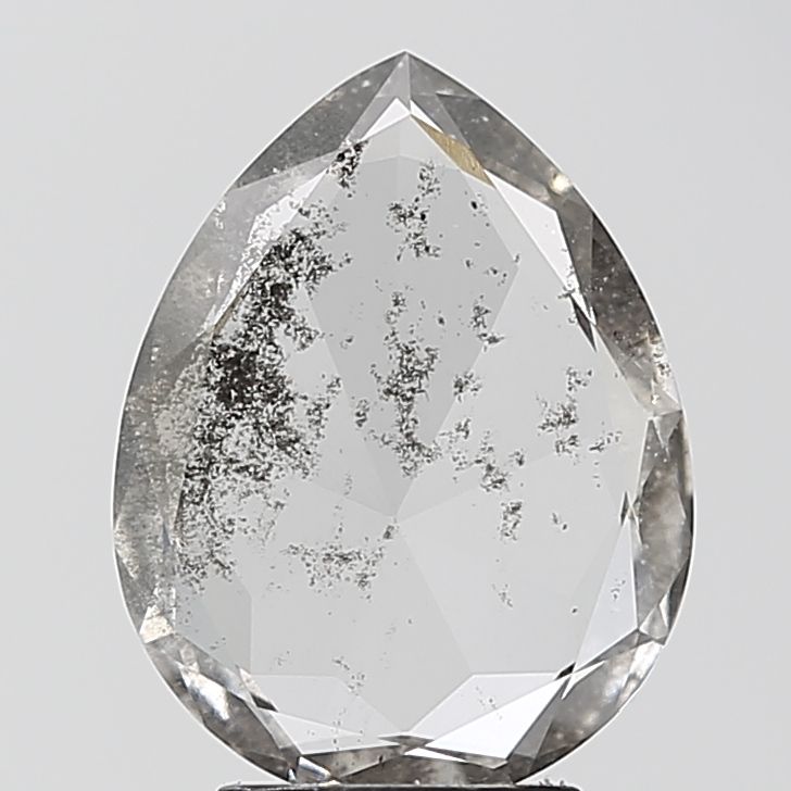 Pear Salt And Pepper Lab-grown Diamond 1.73ct I1 loose diamond