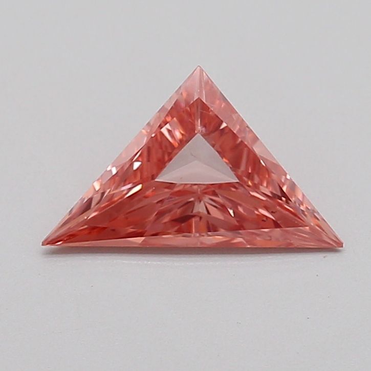 Trilliant Fancy Intense Orangey Pink Lab-grown Diamond 0.61ct SI2 loose diamond