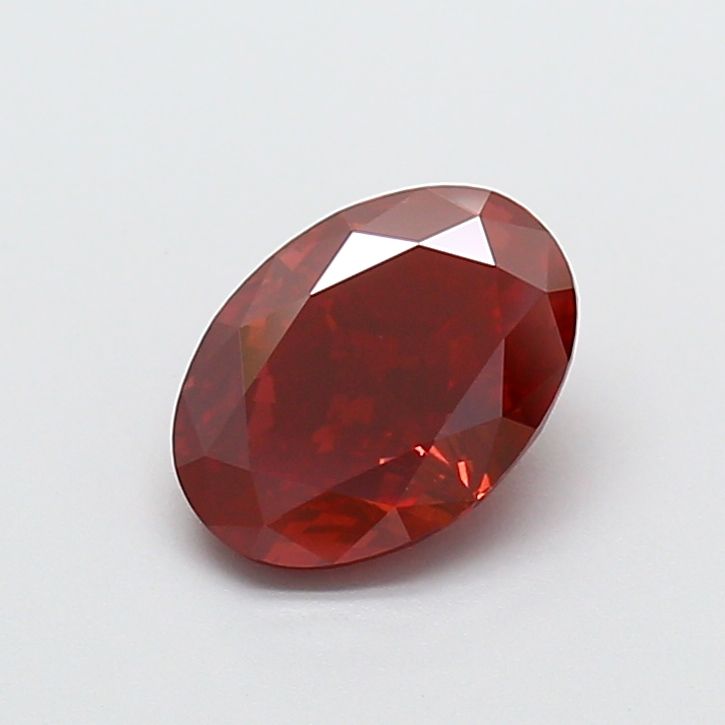 Oval Fancy Vivid Red Lab-grown Diamond 1.62ct VVS2 loose diamond