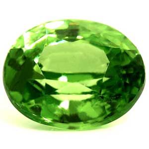 Oval Green Garnet 1.03ct loose gemstone