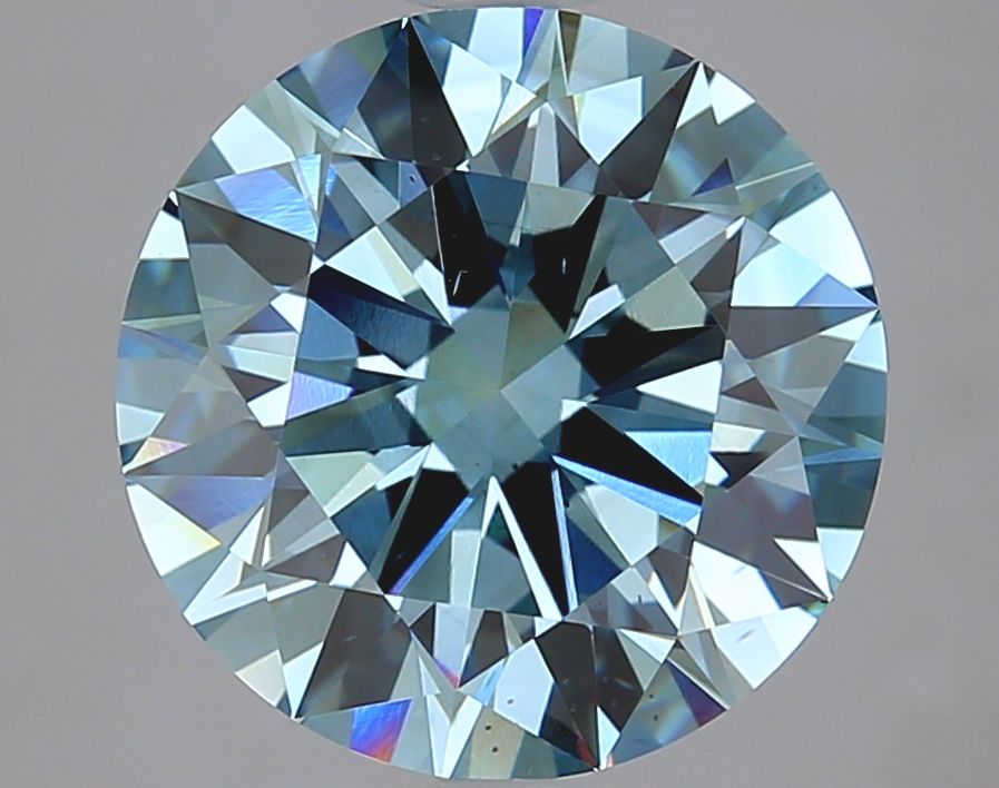 Round Fancy Intense Blue Lab-grown Diamond 4.01ct VS2 loose diamond