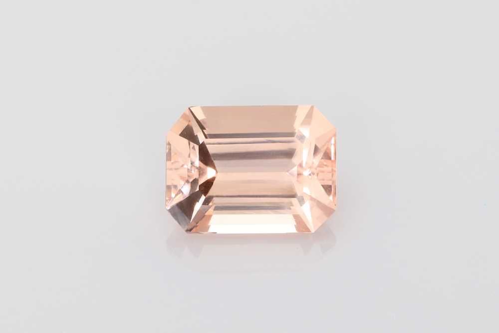 Emerald Orange Morganite 5.17ct loose gemstone