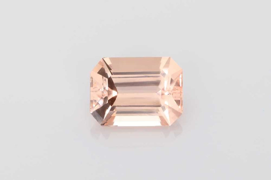 Emerald Orange Morganite 5.17ct loose gemstone