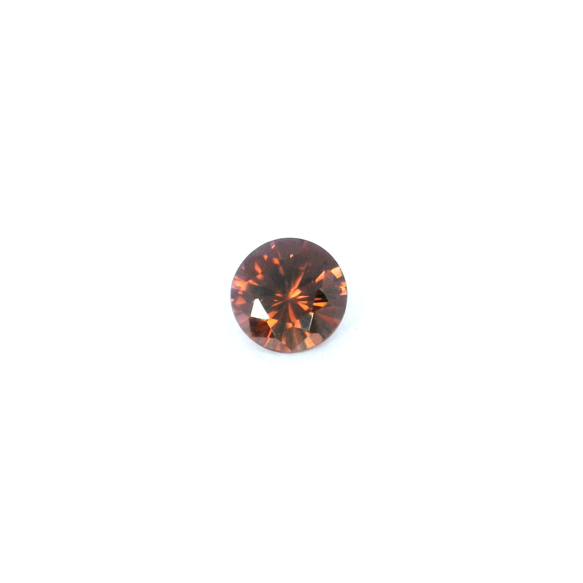 Round Brown Zircon 1.12ct loose gemstone