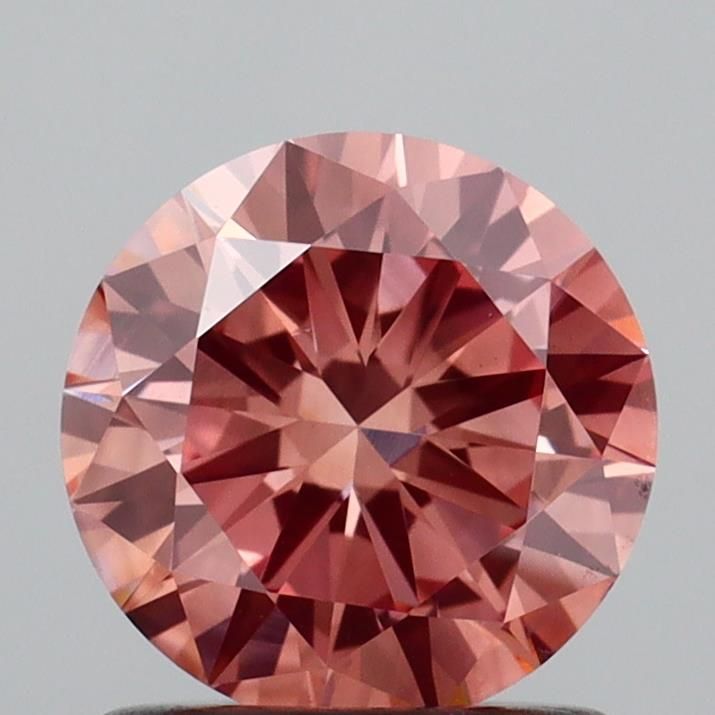 Round Fancy Pinkish Brown Lab-grown Diamond 1.03ct VS1 loose diamond