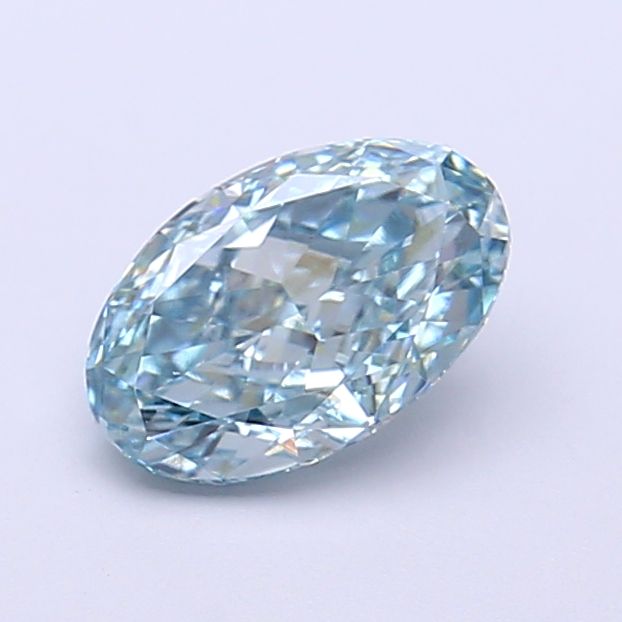 Oval Fancy Vivid Blue Lab-grown Diamond 1.01ct VS1 loose diamond