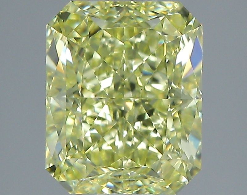 Radiant Faint Yellow Natural Diamond 1.4ct VVS2 loose diamond
