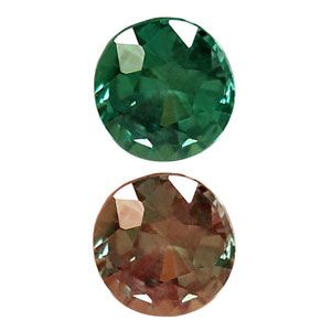 Round Green Alexandrite 0.38ct loose gemstone