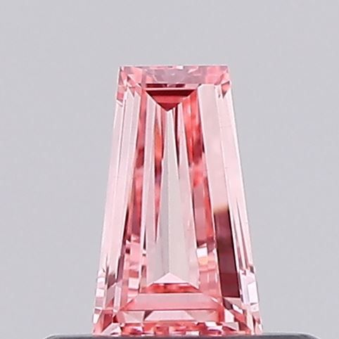 Tapered Baguette Fancy Vivid Pink Lab-grown Diamond 0.15ct VS1 loose diamond